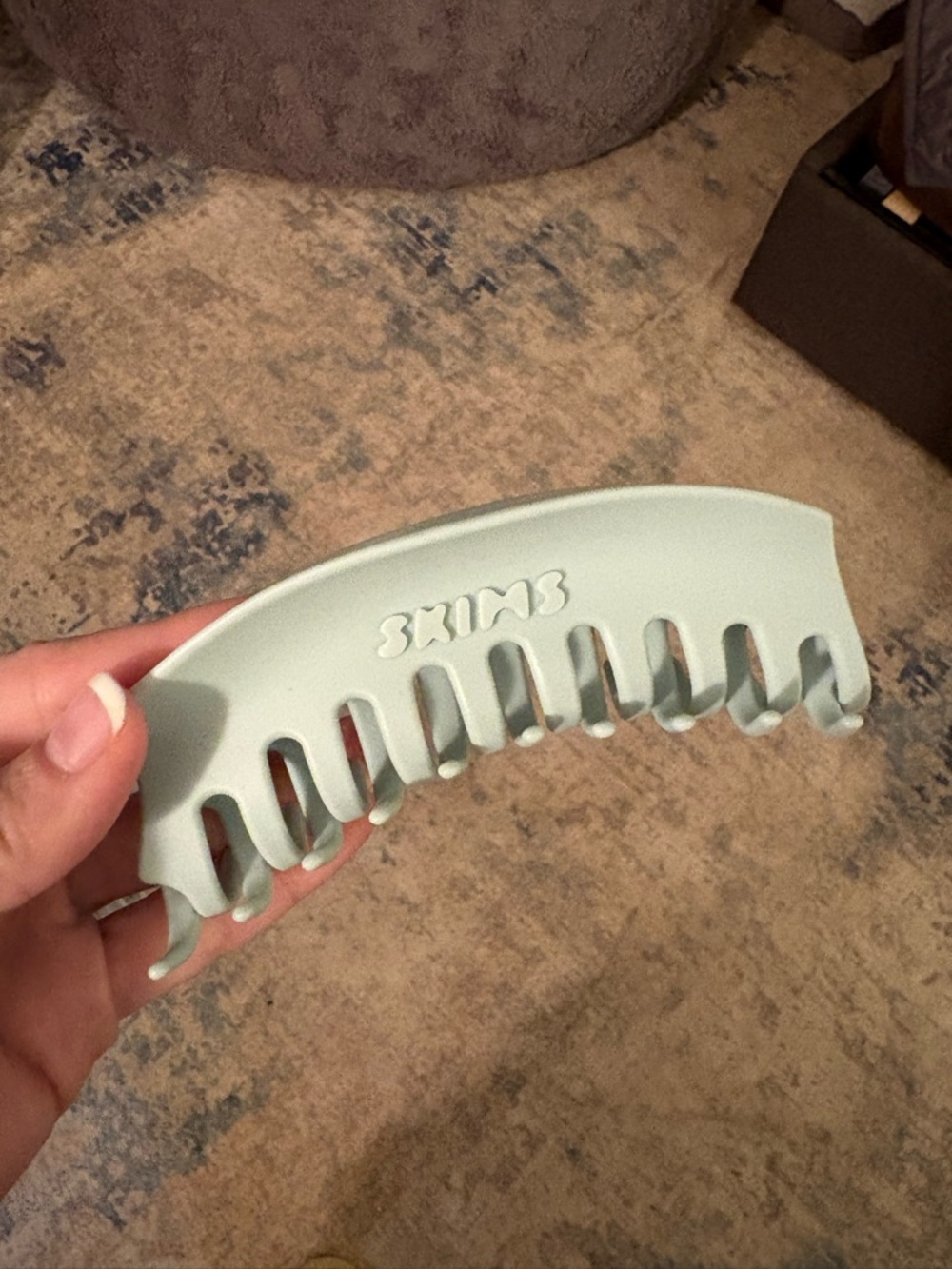 SKIMS light blue Wide-Tooth Hair Claw